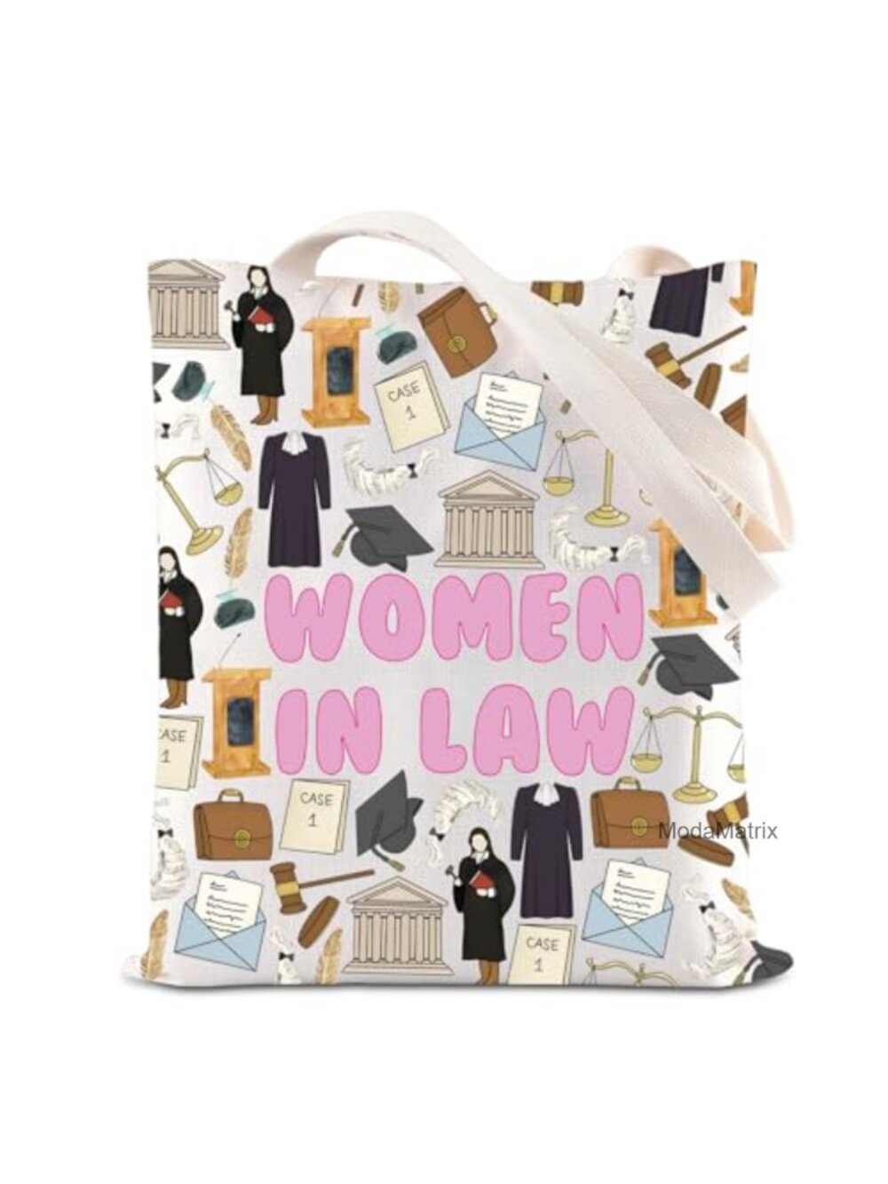 Canvas Tote Bag Lawyer Gift 14.9" Reusable Handbag Women